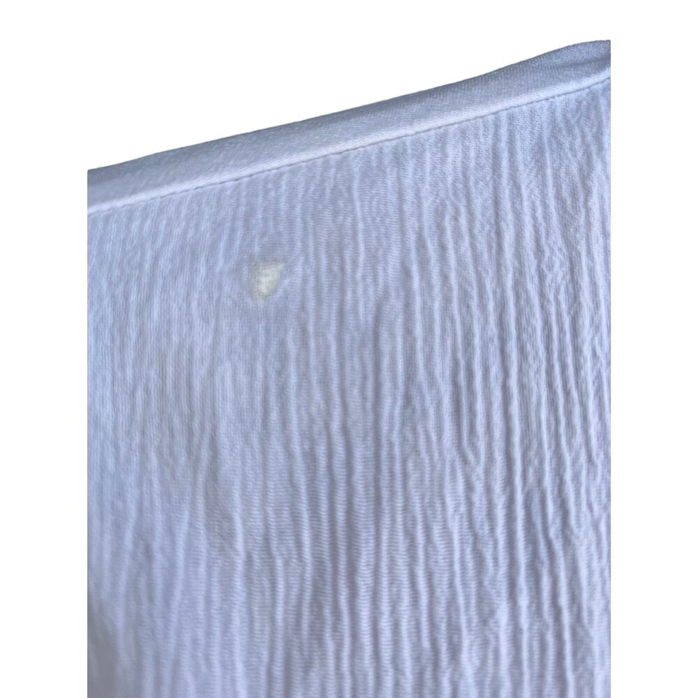 Elegant The Tog Shop White Linen Mandarin Dress Small - Picture 2 of 12